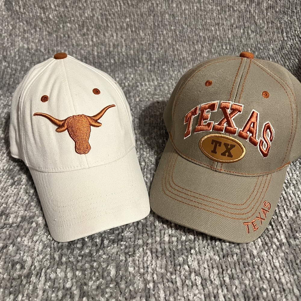 University of Texas Dad Hat set of 2! Adjustable & flexfit (h11)